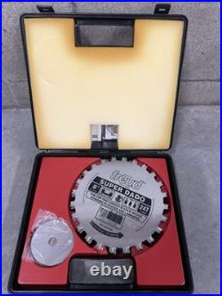 Freud Super Dado SD508 Anti-Kickback Design 8 Saw Blade Kit Set Steel Plates