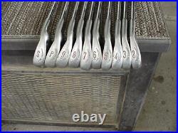 Full Set 2-sw Professional Camber Sole Blade Golf Irons Reg Steel New Grips Vint