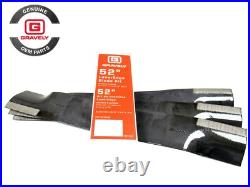 GENUINE ARIENS GRAVELY 52 NEW LaserEdge Self-Sharpening Blade Kit, 3 Blade Pack