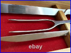 GERBER LEGENDARY CARVING BLADE SET IN WALNUT BOX 11 Pieces Excellent condition