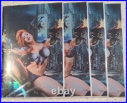 Geezer Comic SKYLINE #3 Mariette Blade Runner 4 Books Foil Set 7/10 By Rocha