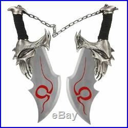 God Of War 17 Chaos War Twin Blade Kratos Sword Set With Plaque