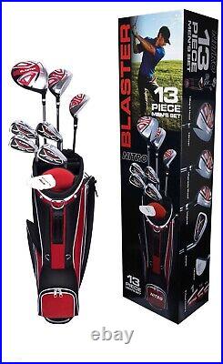 Golf Club Set 13-piece Men's Nitro Right Handed Graphite Steel Uniflex Bag Cover
