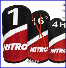 Golf Club Set 13-piece Men's Nitro Right Handed Graphite Steel Uniflex Bag Cover