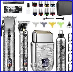 Grooming Kit with Electric Clippers, Shavers and Precision Hair Cutting Tools