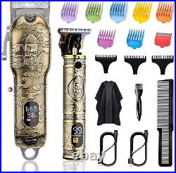 Hair Clippers for Men T-Blade Trimmer Set New
