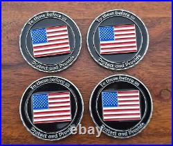 Half Face Blades Challenge Coin Complete set of 4