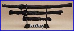 Hand Forged Musha Samurai Sword 3pc Set Sharp Blades withStand & Bags