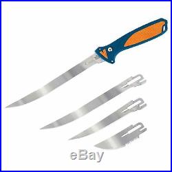 Havalon Talon Fish Cleaning Processing Fillet Knife Kit Set 4-Blade Blue XTC-TF