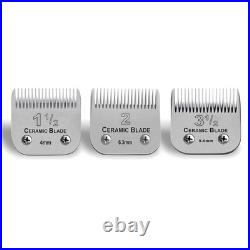 Heat-Resistant Detachable Ceramic Blades Set for Versatile Clipper Use 3 Sizes
