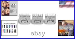 Heat-Resistant Detachable Ceramic Blades Set for Versatile Clipper Use 3 Sizes