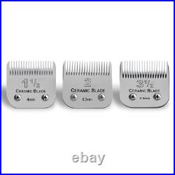 Heat-Resistant Detachable Ceramic Blades Set for Versatile Clipper Use 3 Sizes