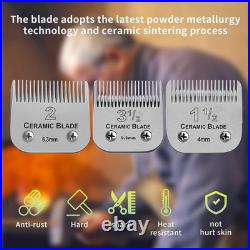 Heat-Resistant Detachable Ceramic Blades Set for Versatile Clipper Use 3 Sizes