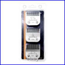 Heat-Resistant Detachable Ceramic Blades Set for Versatile Clipper Use 3 Sizes