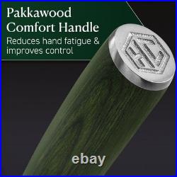 HexClad Essential Knife Set 6-Piece Japanese Damascus Stainless Steel Blades