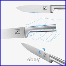 Imarku 15-Piece Knife Block Set with Sharpener Japanese Stainless Steel Blade