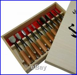 Japanese Chisel Nomi Carpentry Tool SET of 10 Blade made in Japan