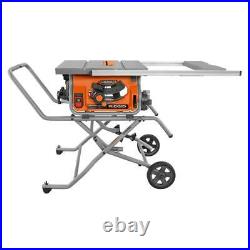 Jobsite Table Saw Heavy Duty Portable Stand Blade Wood Tool Electric 10 in. Set
