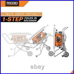 Jobsite Table Saw Heavy Duty Portable Stand Blade Wood Tool Electric 10 in. Set