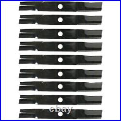 K5935-34360 Set of Nine New High Lift Mower Blade Fits Kubota ZD221 ZG227