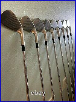 KZG forged cavity back blade 3-PW iron set, LEFT HANDED, with new Lamkin grips