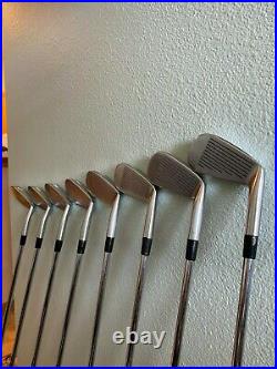 KZG forged cavity back blade 3-PW iron set, LEFT HANDED, with new Lamkin grips