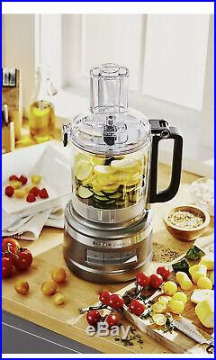 KitchenAid KFP0919cup Wide Mouth FoodProcessor Large Exact Slice, SLIVER NEW Set