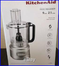 KitchenAid KFP0919cup Wide Mouth FoodProcessor Large Exact Slice, SLIVER NEW Set