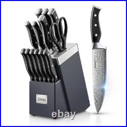 Knife Set, D. Perlla Kitchen Knife Set Advanced Self-Sharpening Technology, 14