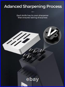 Knife Set, D. Perlla Kitchen Knife Set Advanced Self-Sharpening Technology, 14