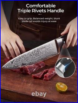 Knife Set, D. Perlla Kitchen Knife Set Advanced Self-Sharpening Technology, 14