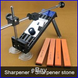 Knife Sharpener Fixed Angle Blade Sharpening Kitchen Stone Set Professional Tool