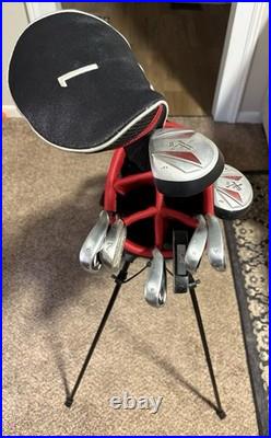 Knight XV2 Men's Golf Club Set RH+ NEW PowerBilt Stand Bag & Rain Cover