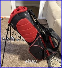 Knight XV2 Men's Golf Club Set RH+ NEW PowerBilt Stand Bag & Rain Cover