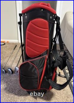 Knight XV2 Men's Golf Club Set RH+ NEW PowerBilt Stand Bag & Rain Cover