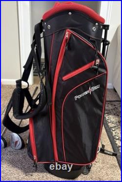 Knight XV2 Men's Golf Club Set RH+ NEW PowerBilt Stand Bag & Rain Cover