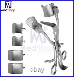 Kolbel Retractor Complete Set With 6 Blades Surgical Orthopedic Retractors