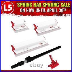LEVEL5 Composite Skimming Blade Set 10 16 & 24 with 37-63 Ext Handle 5-440C