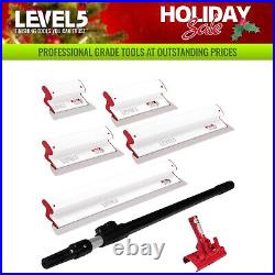 LEVEL5 Drywall Composite Skimming Blades with Adapter + Handle 7pc Set 5-446C
