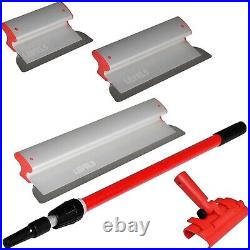 LEVEL5 Drywall Skimming Blade Set 10 16 & 24 with 37- 63 Ext Handle 5-440