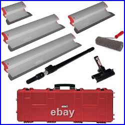 LEVEL5 Drywall Skimming Blades 10 16 24 32 with Roller, Handle & Case 5-550