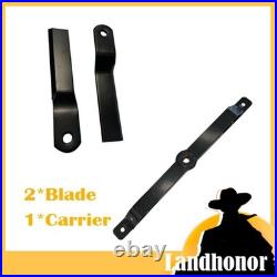 Landhonor 1 Set Skid Steer Brush Cutter Cutting Blades & Carrier For BC-13-72W