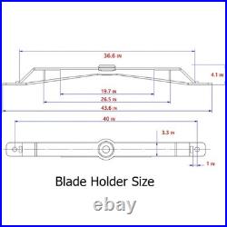 Landhonor 1 Set Skid Steer Brush Cutter Cutting Blades & Carrier For BC-13-72W