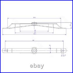 Landhonor 1 Set Skid Steer Brush Cutter Cutting Blades & Carrier For BC-13-72W