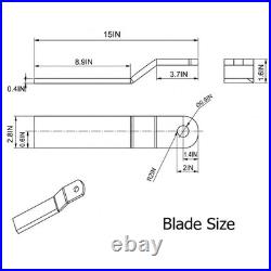 Landhonor 1 Set Skid Steer Brush Cutter Cutting Blades & Carrier For BC-13-72W