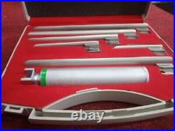 Laryngoscope MILLER Set of 6 BLADE &HANDLES EMT Anesthes NEW FIBER OPTIC