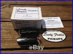 Lindy Fralin Blues Tele Split Blade Pickup Set Black Covers Medium Radius