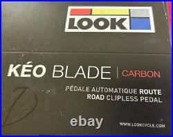 Look Keo Blade Carbon Clipless Pedal Set 16 New