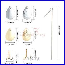 thumbnail image 2 of Spinner Rigs Carp Fishing Fishing Lures Making Kit Spinner DIY Making Kit, 208pcs Inline Spinner Parts Assortment Shaft Clevis Spoon Sequins DIY Fishing Lure Making Supplies Tackle Kit - Yorkshire Outdoor Activity 2 of 10