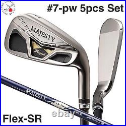 MAJESTY Royale Iron Golf Club Set #7-pw 5pcs Set Flex SR LV540 Carbon Shaft Men